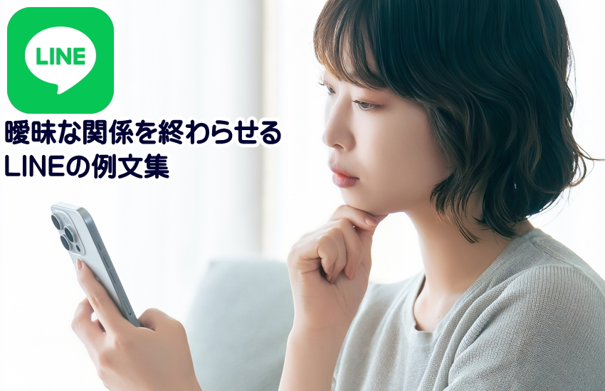 曖昧な関係　終わらせる言葉　LINED