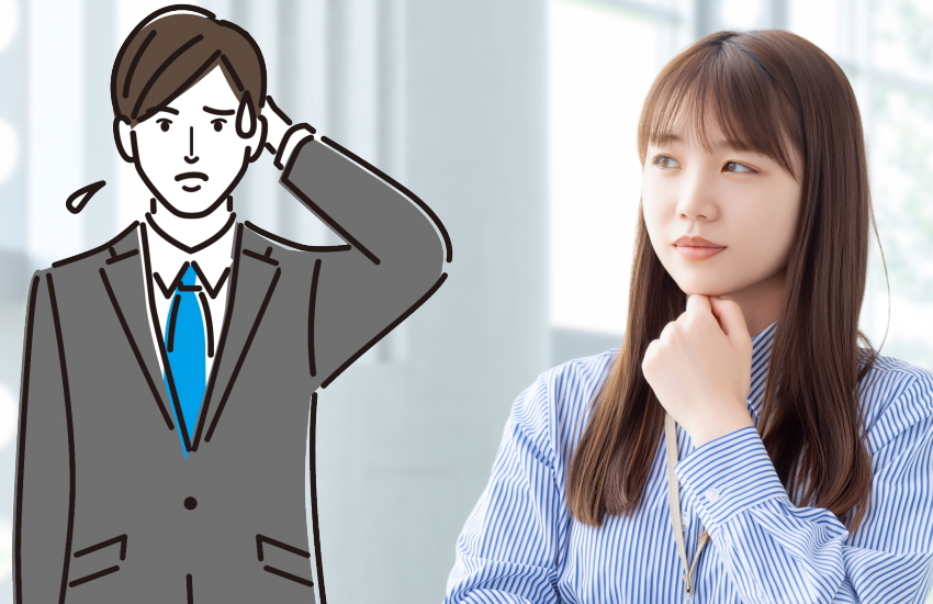 職場で好きな気持ちを抑えている男性　待つ
